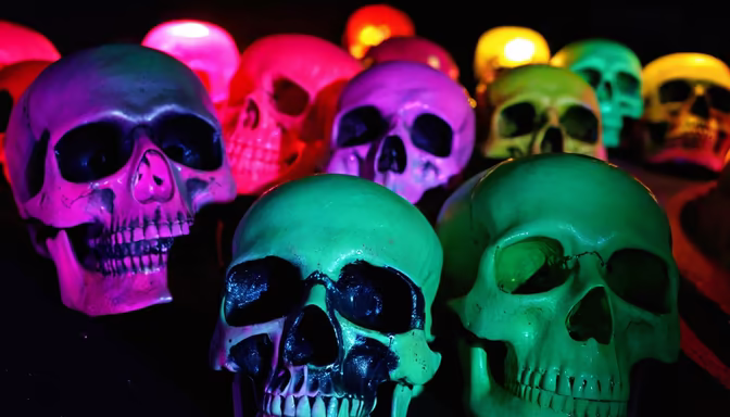 Neon Skulls