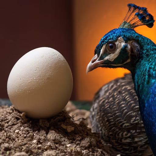 Peacock and the Egg