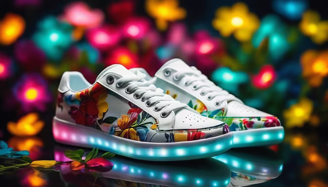 Floral Light Up Sneakers
