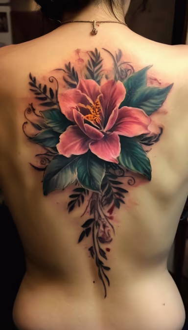 Floral Back Piece Floral Back Piece