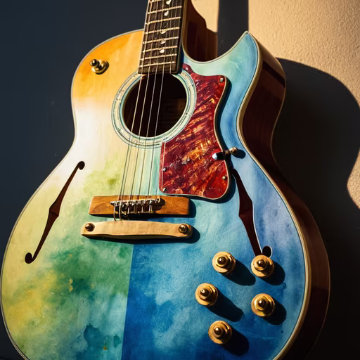 Watercolor Guitar