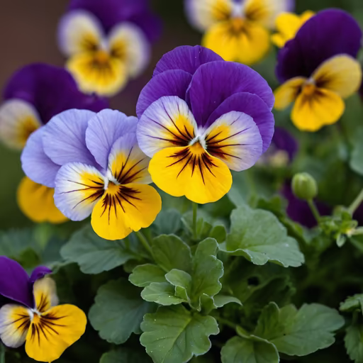 Vibrant Pansies