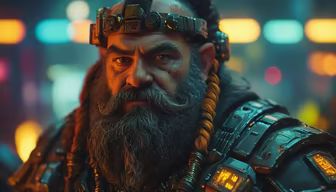 Cyberpunk Dwarf Cyberpunk Dwarf