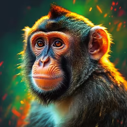 Monkey Portrait Monkey Portrait