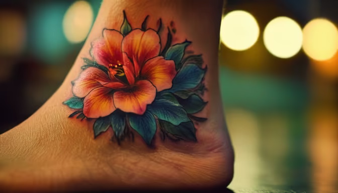 Floral Ankle Art