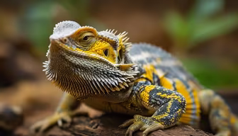 Bearded Dragon Close-Up Bearded Dragon Close-Up