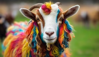 Rainbow Goat Rainbow Goat