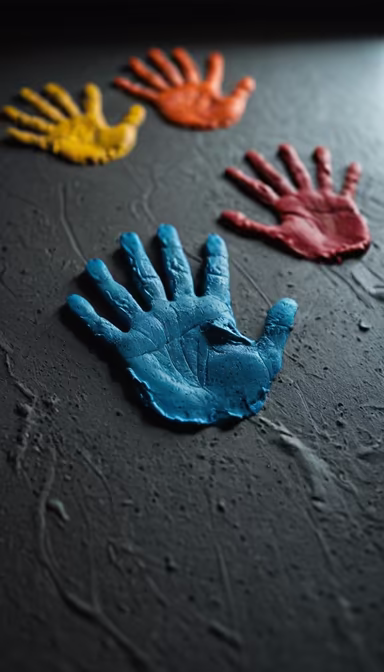 Colorful Handprints Colorful Handprints