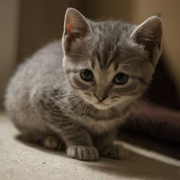 Tiny Grey Kitten Tiny Grey Kitten