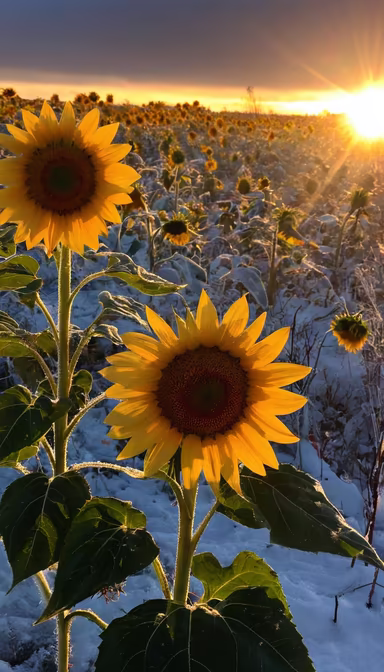 Winter Sunflowers Winter Sunflowers
