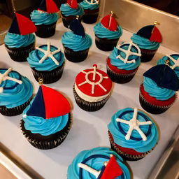 Nautical Cupcakes Nautical Cupcakes