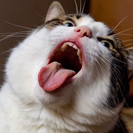 Yawning Cat