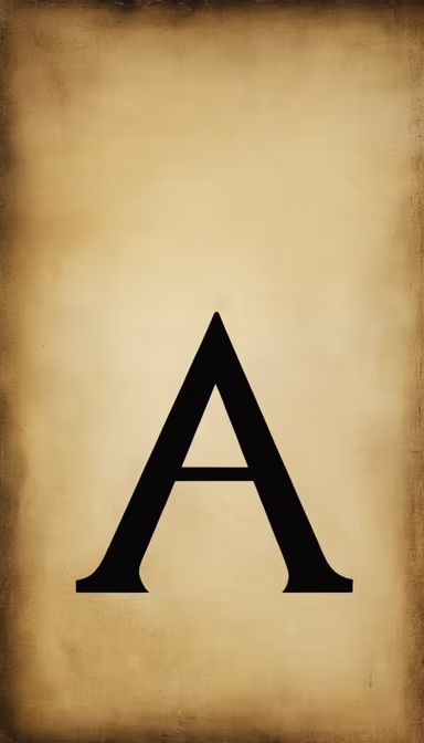 The Letter A The Letter A