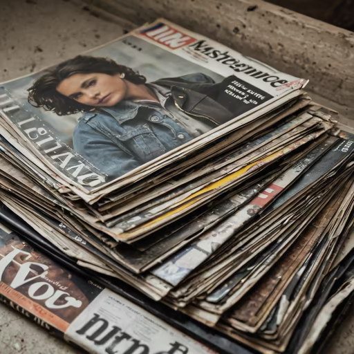 Vintage Magazine Stack