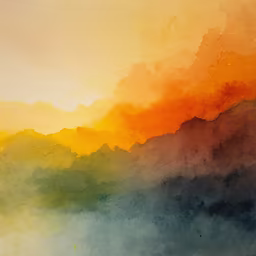 Watercolor Horizon Watercolor Horizon