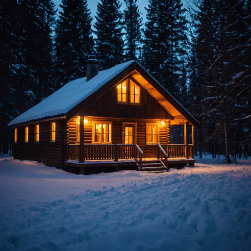 Winter Cabin Retreat