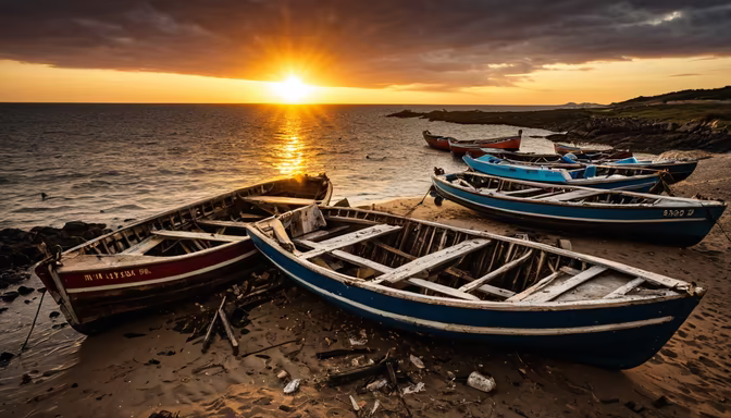 Sunset Boats