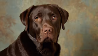 Chocolate Labrador Portrait Chocolate Labrador Portrait
