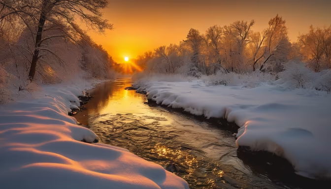 Winter's Golden Hour