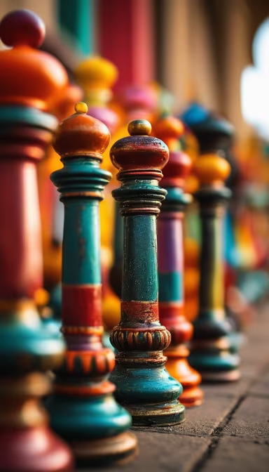 Colorful Chess Pieces Colorful Chess Pieces