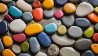 Colorful Pebbles Colorful Pebbles