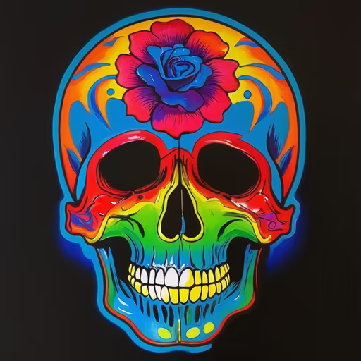 Colorful Calavera