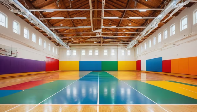Colorful Gymnasium