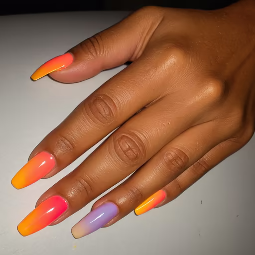 Sunset Nails
