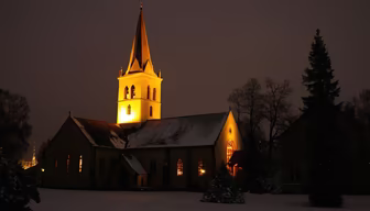 Winter Night's Glow Winter Night's Glow