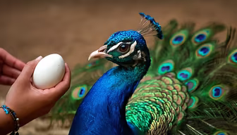 Peacock and Egg Peacock and Egg