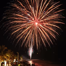 Beach Fireworks Beach Fireworks