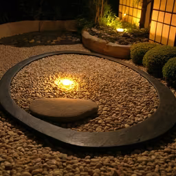 Zen Garden at Night Zen Garden at Night