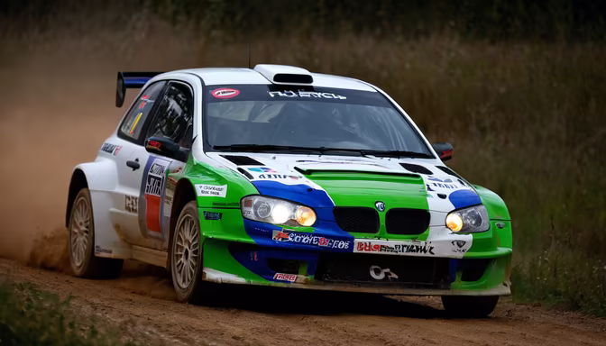 Rally Car Action