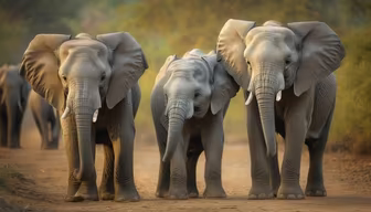 Elephant Family Portrait