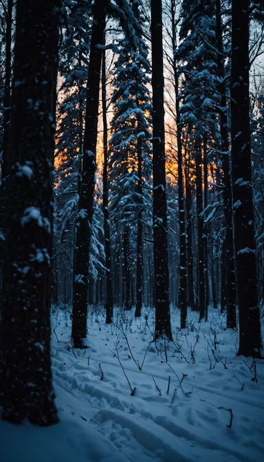 Winter Forest Glow