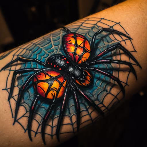 Spider Tattoo Art
