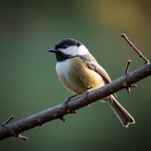 Chickadee on a Branch