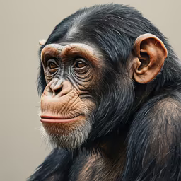 Chimpanzee Portrait Chimpanzee Portrait