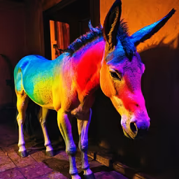 Rainbow Donkey Rainbow Donkey
