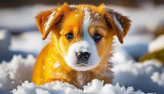 Winter Puppy