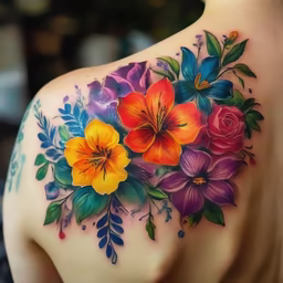 Floral Shoulder Piece Floral Shoulder Piece