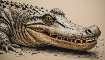 Alligator Portrait Alligator Portrait