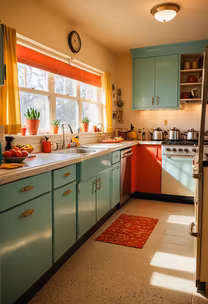 Retro Kitchen Charm Retro Kitchen Charm