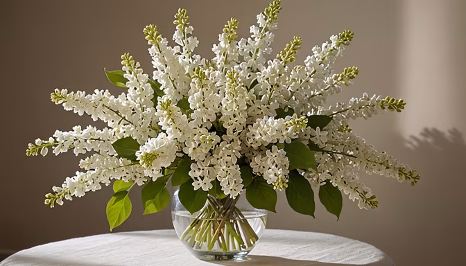 White Lilac Bouquet