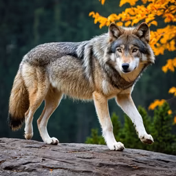 Wolf in Autumn Wolf in Autumn