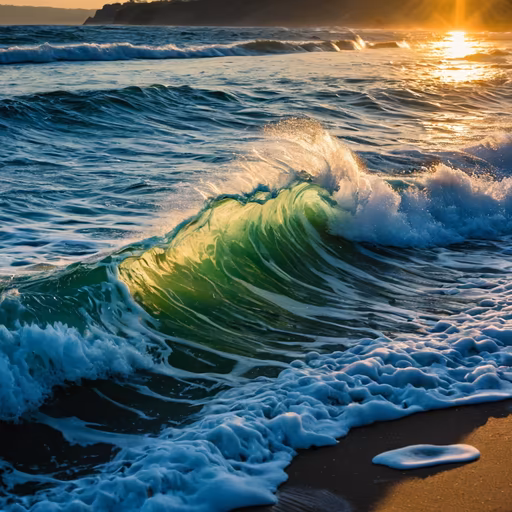 Golden Hour Waves