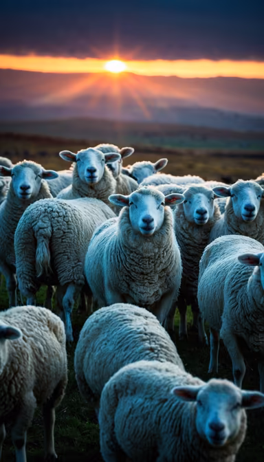 Sunset Sheeps Sunset Sheeps