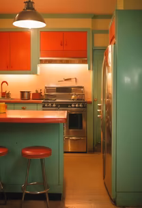 Retro Kitchen Charm Retro Kitchen Charm