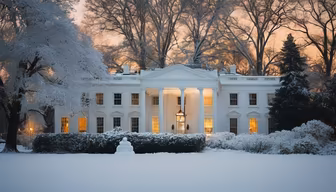 Winter at the White House Winter at the White House
