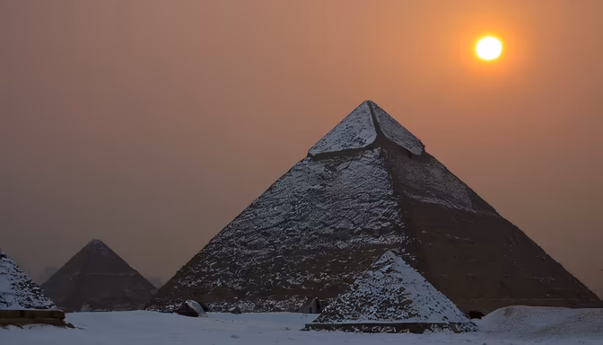 Snow in Egypt
